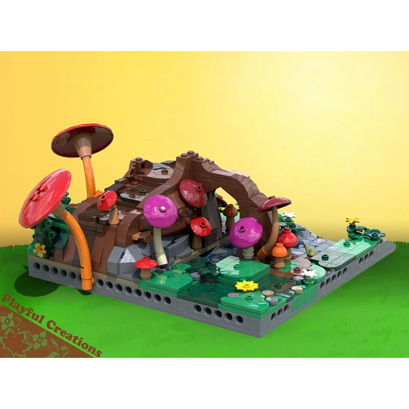 Mittelalterliche Burg Modell Moc Bausteine Wald Verteidigung Modell Technologie Modulare Block Spielzeug DIY Montage Weihnachten Geschenk