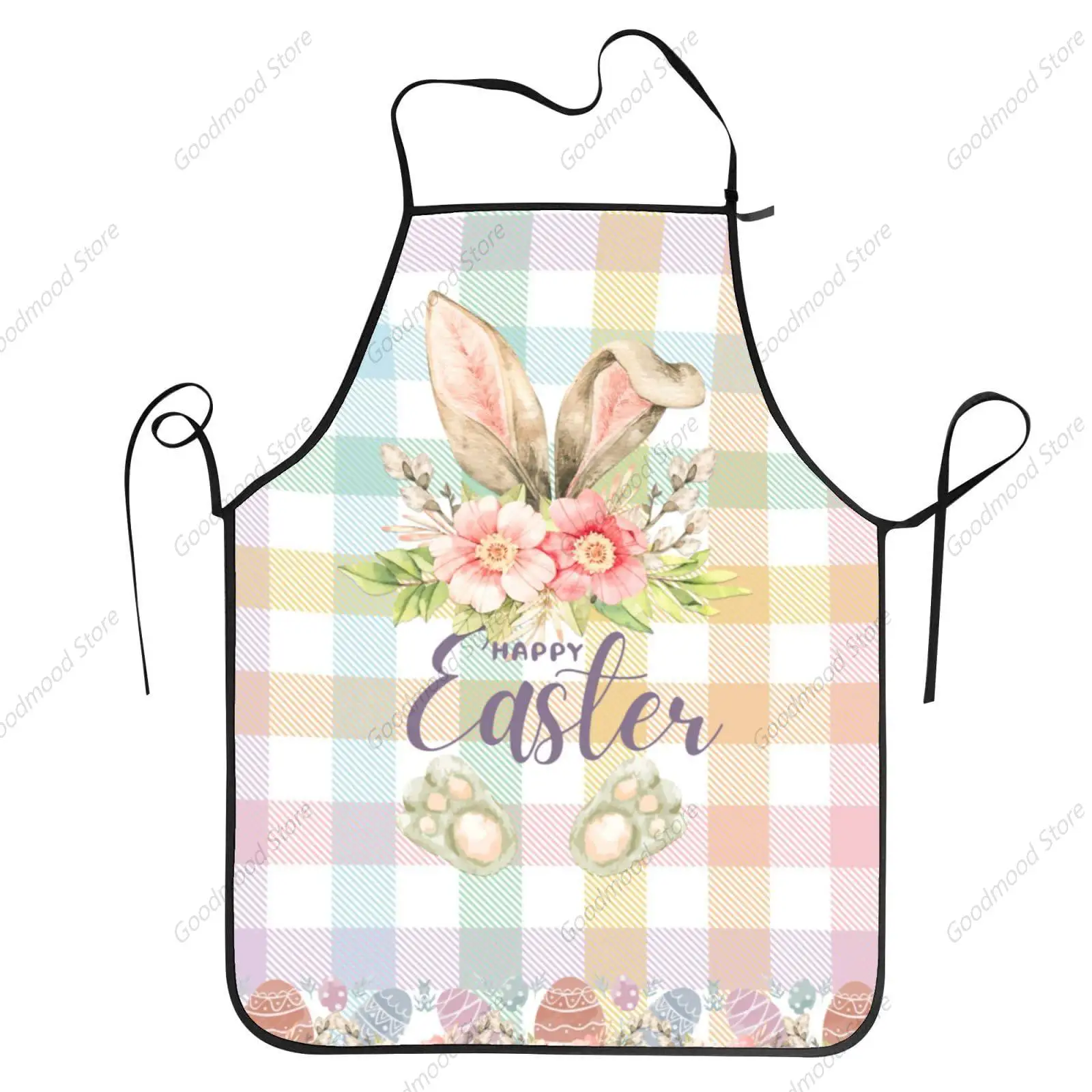 Easter Apron for Women Men, Happy Easter Bunny Apron Gifts for Chef Grilling Cooking Baking BBQ