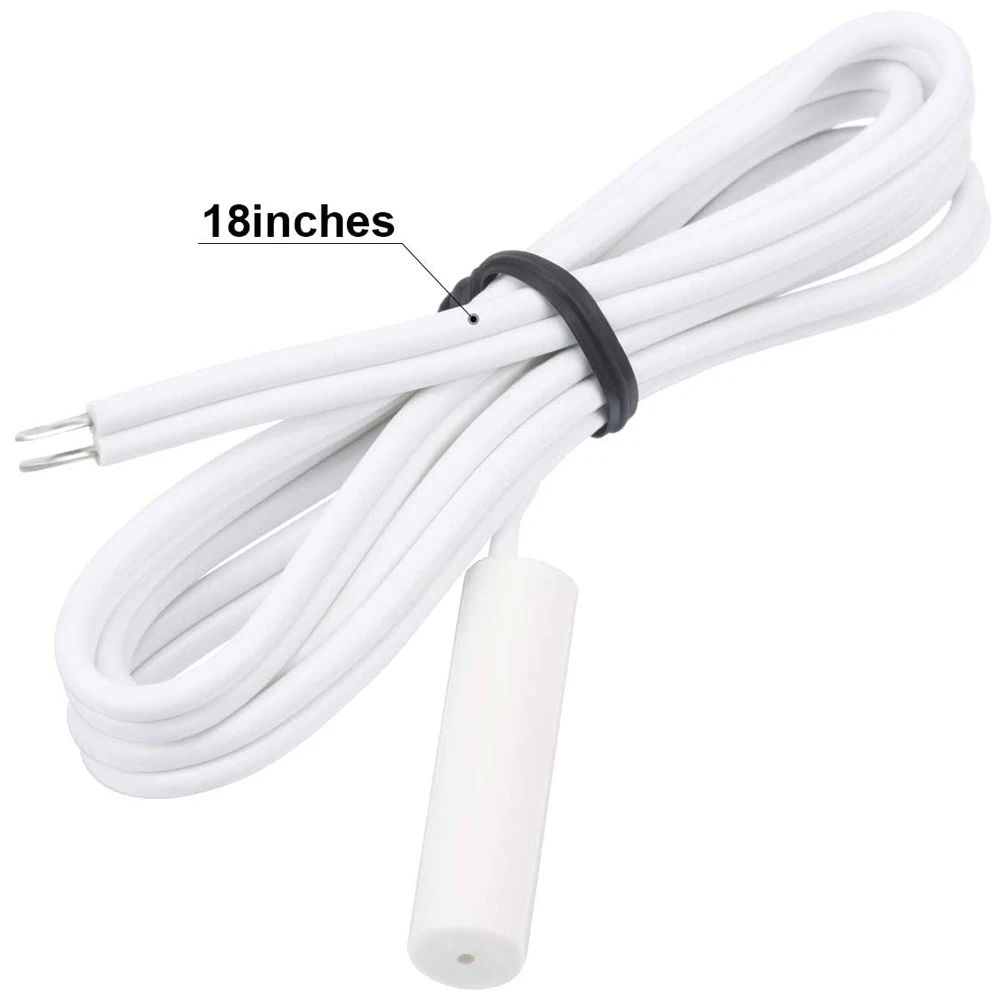 ABWZ-2 Pcs WR55X10025 Refrigerator Temperature Sensor Replace 914093, WR50X10068 Defrost Thermostat For GE Refrigerators