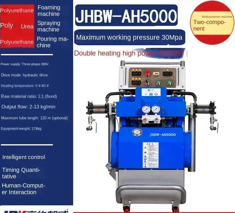 High pressure small polyurethane foaming machine polyurea spraying and grouting machine cold storage container house insulation