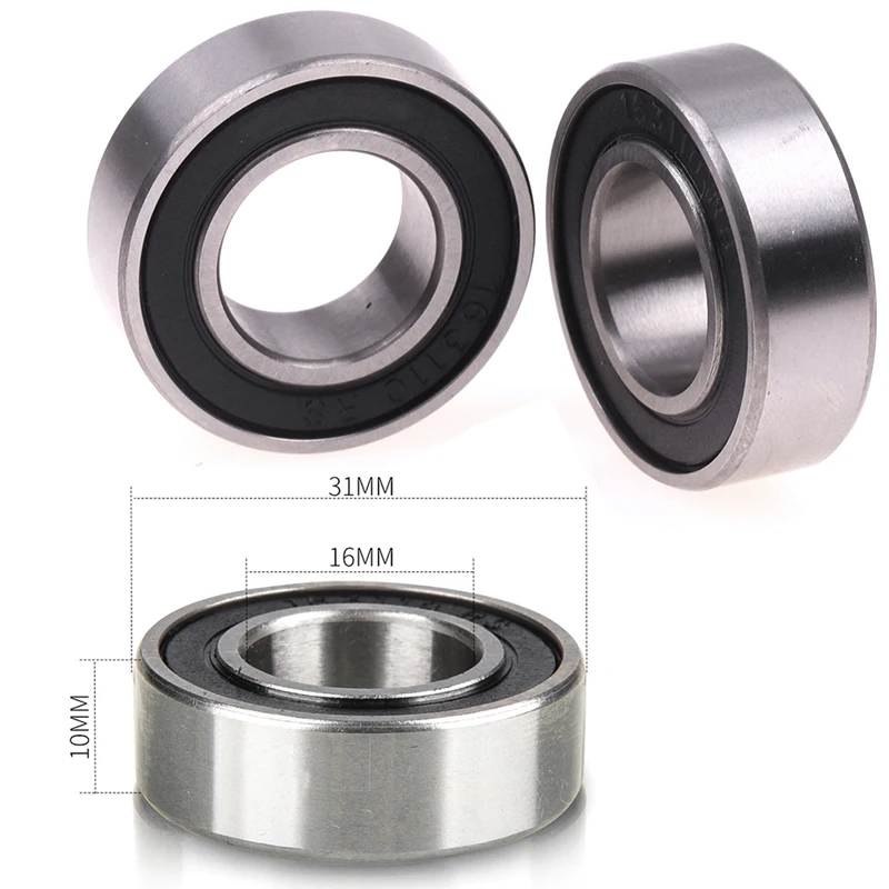 2pcs Bike Bicycle Hub Bottom Bracket Bearings 163110 2RS For Giant Mountain Bike Bicycle Accessories