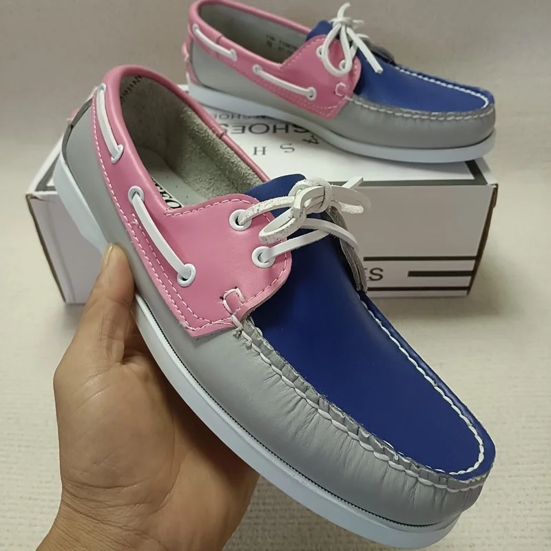 

2026 Genuine Leather Homme Boat Shoes Women Men Shoes Brand Designer Luxury Loafers Men Moccasins Handmade Portland Shoes