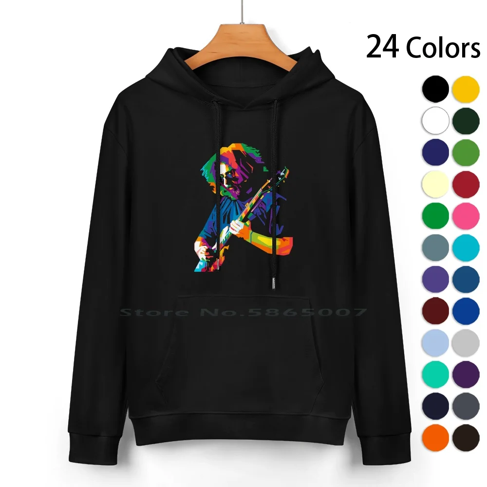 

Vintage Jerry Garcia's Music Grateful Art Pure Cotton Hoodie Sweater 24 Colors Vintage Jerry Garcias Music Grateful Art