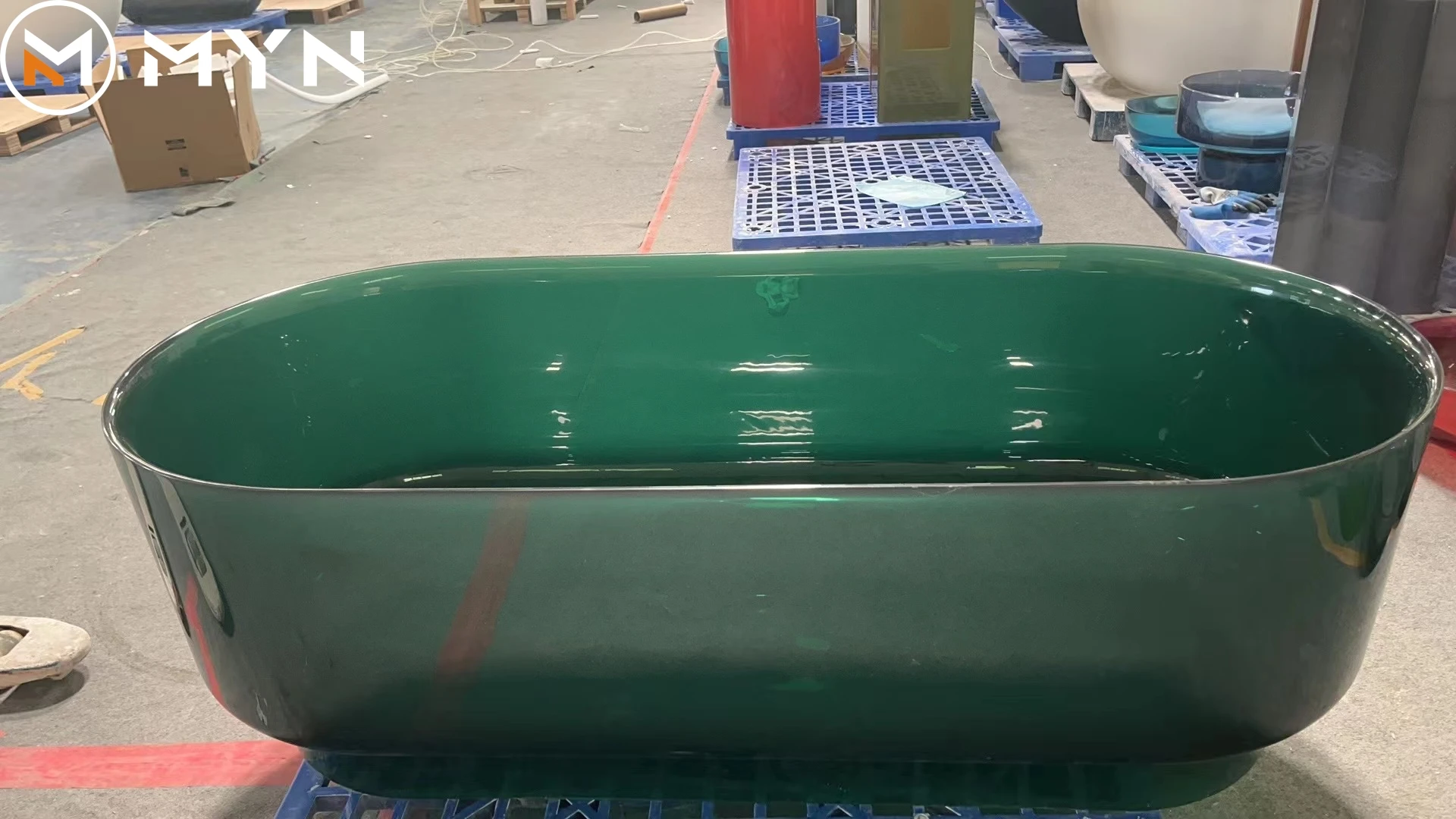 Transparent Freestanding Resin Bathtub Free Stand Bath, Resin Composite Tub, Cast Resin Bath Tub Freestanding