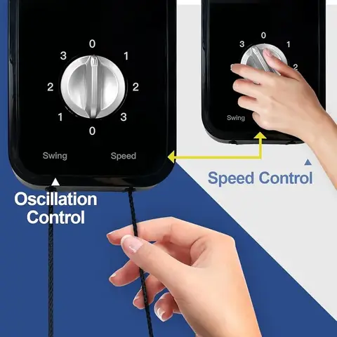 16-tums väggmonterad fläkt kopparmotor lågt brus oscillerande 3-hastighets justerbar lutning hög hastighet inomhus kylfläkt 10 best sales höghastighetsfläkt - №6