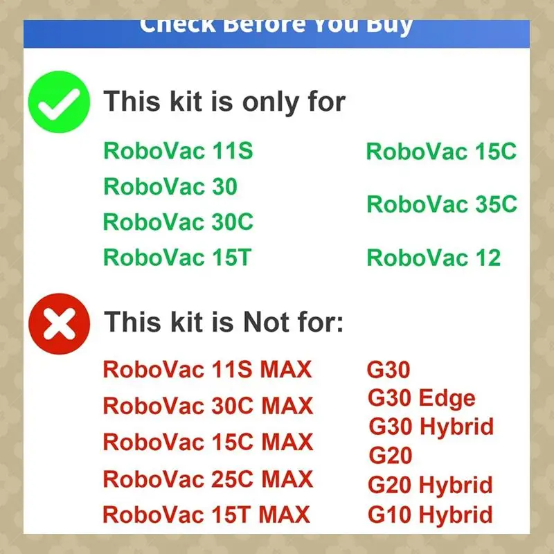 

AB45 для Eufy Robovac 11S 30 30C15C 15T 12 35C роботизированный пылесос запасные части фильтры боковые щетки вращающиеся щетки
