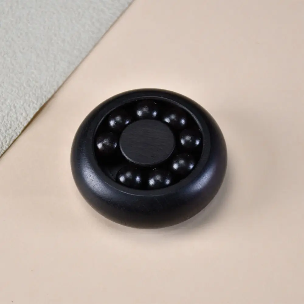 Solid Wood Wooden Fortune Bead Round Small Decorative Model Hand Massage Ball Portable 8 Spinning Beads Fidget Spinner