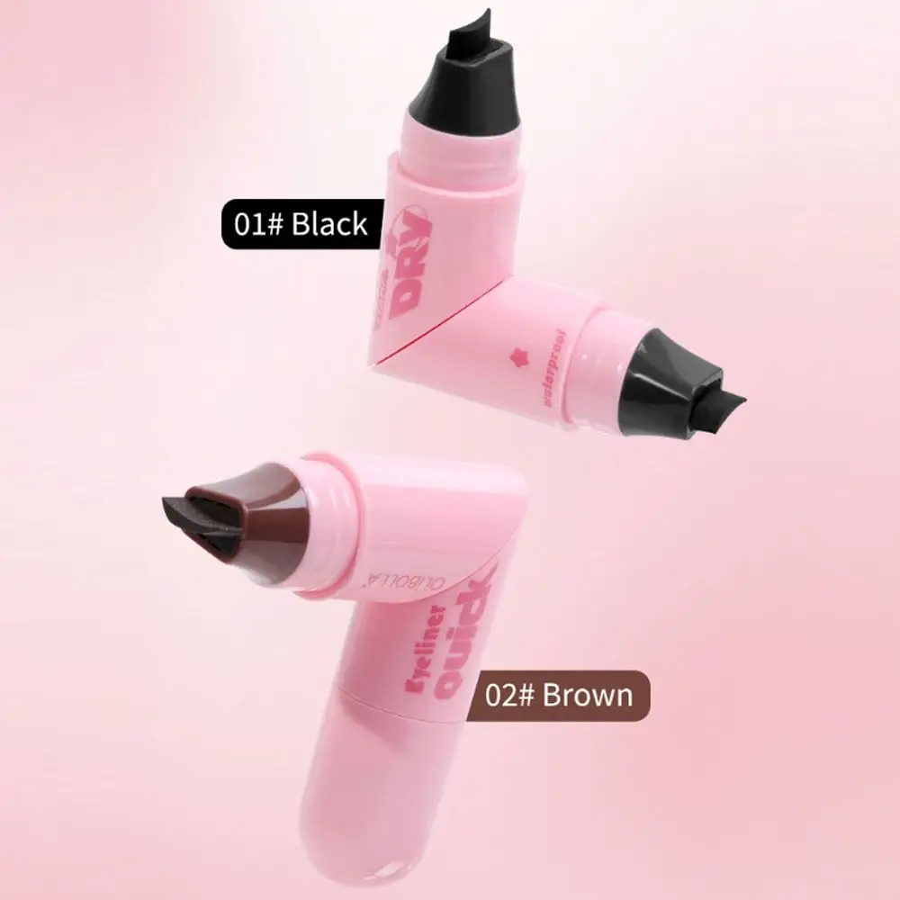 Neuer wasserdichter Eyeliner-Stempel, schnell trocknend, langlebig, Eyeliner-Stempel, einfach zu bedienender drehbarer Eyeliner-Stempelstift