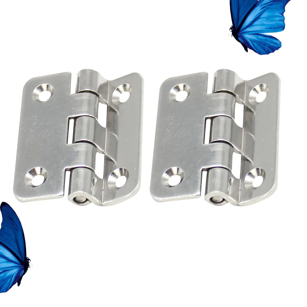 

2Pcs Stainless Steel Door Hinges 160 Degree Thickened Mute Hinge Solid Iron Door Bearing for Wooden Doors Hinge Bearing