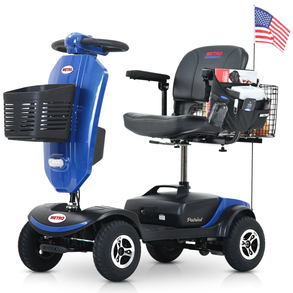 

Компактный самокат для улицы с лобовым стеклом. Большая мощность с подстаканниками. Сумка для хранения. Задняя корзина и USB-порт для зарядного устройства.