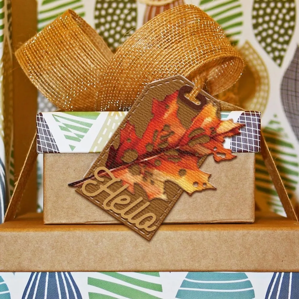 Autumn Broken Leaves Cutting Dies for Card Making Fall Broken Maple Leaves Dies Templates for Scrapbooking Journal Craft Decor