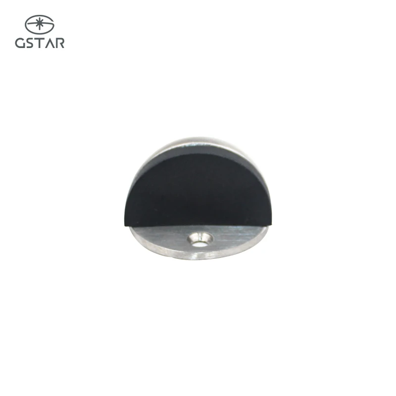 Stainless Steel Rubber Magnetic Door Stopper Non Punching Sticker Hidden Door Holders Floor Mounted Nail-free Door Stops - view 2