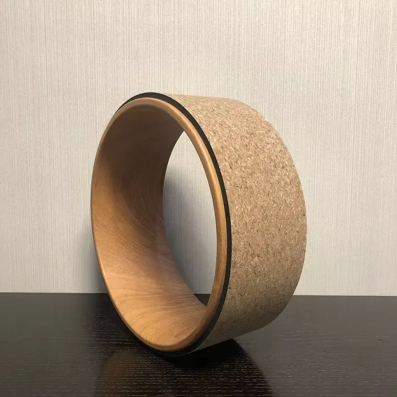 Custom Cork Yoga Wheel for Back Pain Relief and Stretching High Density Balance Trainer Fitness Equipment for Home Gym