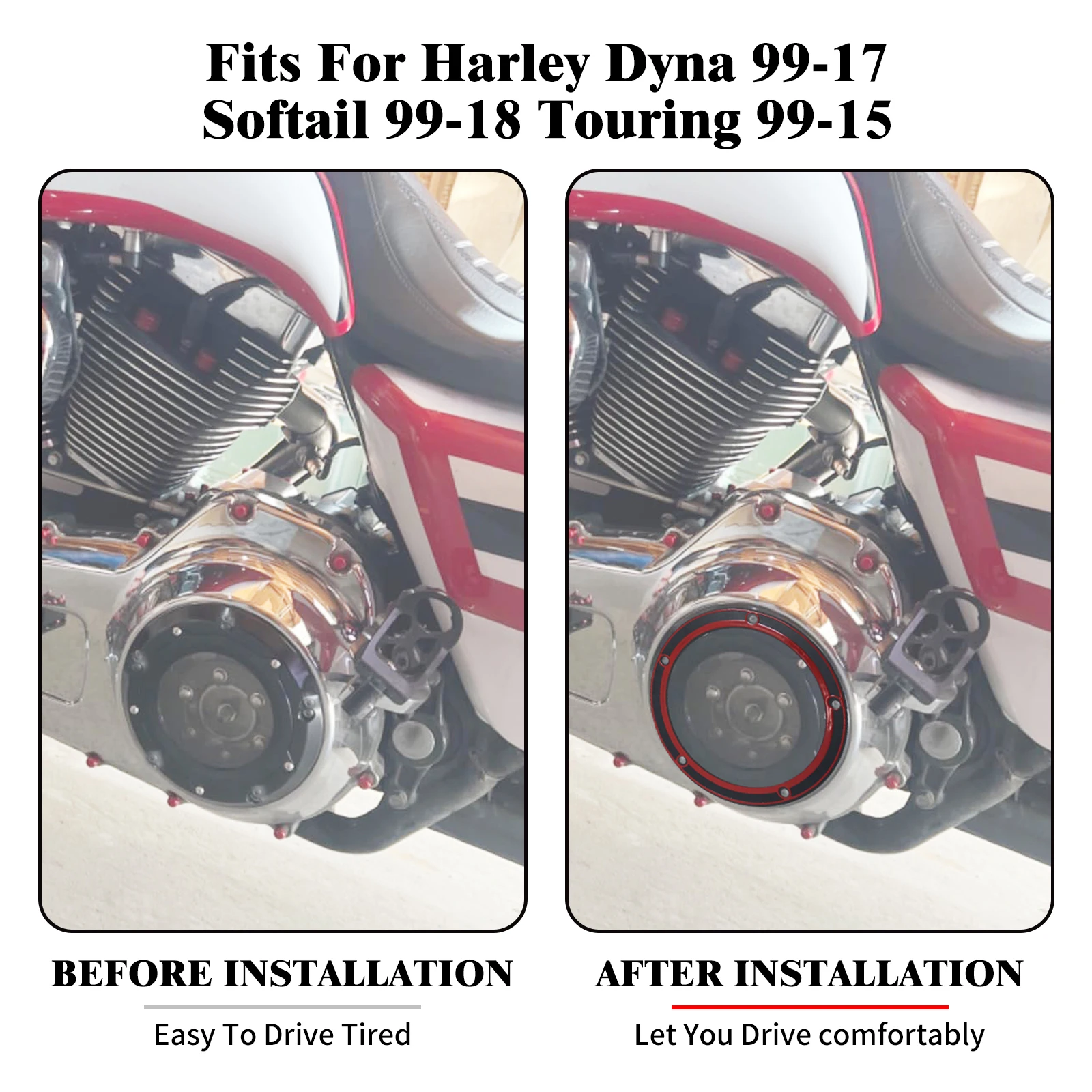 Motorcyle 5 Holes Derby Cover Gasket Ring Twin Cam For Harley Touring Dyna Softail Street Road Electra Glide Fatboy FLHT 1999-16