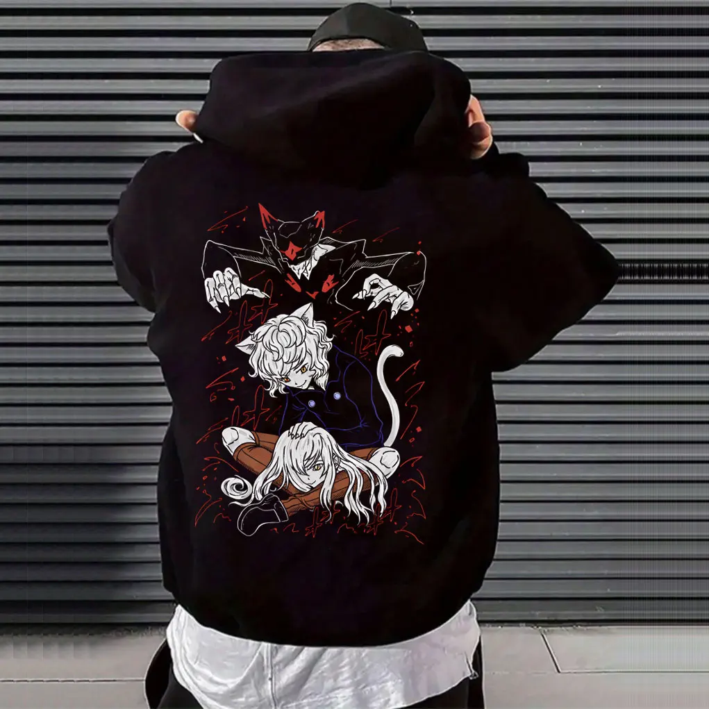 

Anime Hunter X Hunter Hoodie Neferpitou Graphic Sweatshirt Men Women Fashion Vintage Oversized Hoodies Unisex Casual Tracksuit