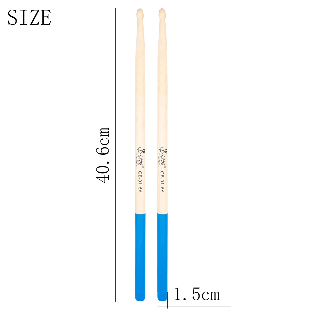 SLADE 1 Pair 5A/7A Jazz Drum sticks Mallets Colourful Drum Sticks Classic Maple Drumsticks Percussion Instrument Accessories