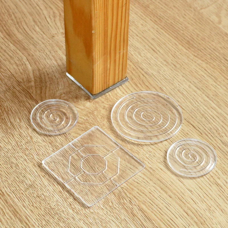4 stücke Silikon Non-Slip Pad Anti-moving Tisch Fuß Matte Bett Fuß Antislip Fixateur Transparent Anti Vibration Pads möbel Dichtung