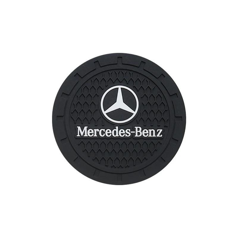 Car Coaster PVC Cars Water Cup Mat Anti Slip Pad For Mercedes Benz AMG W204 W205 W203 W211 W212 W213 W201 W210 Auto Accessories view 5