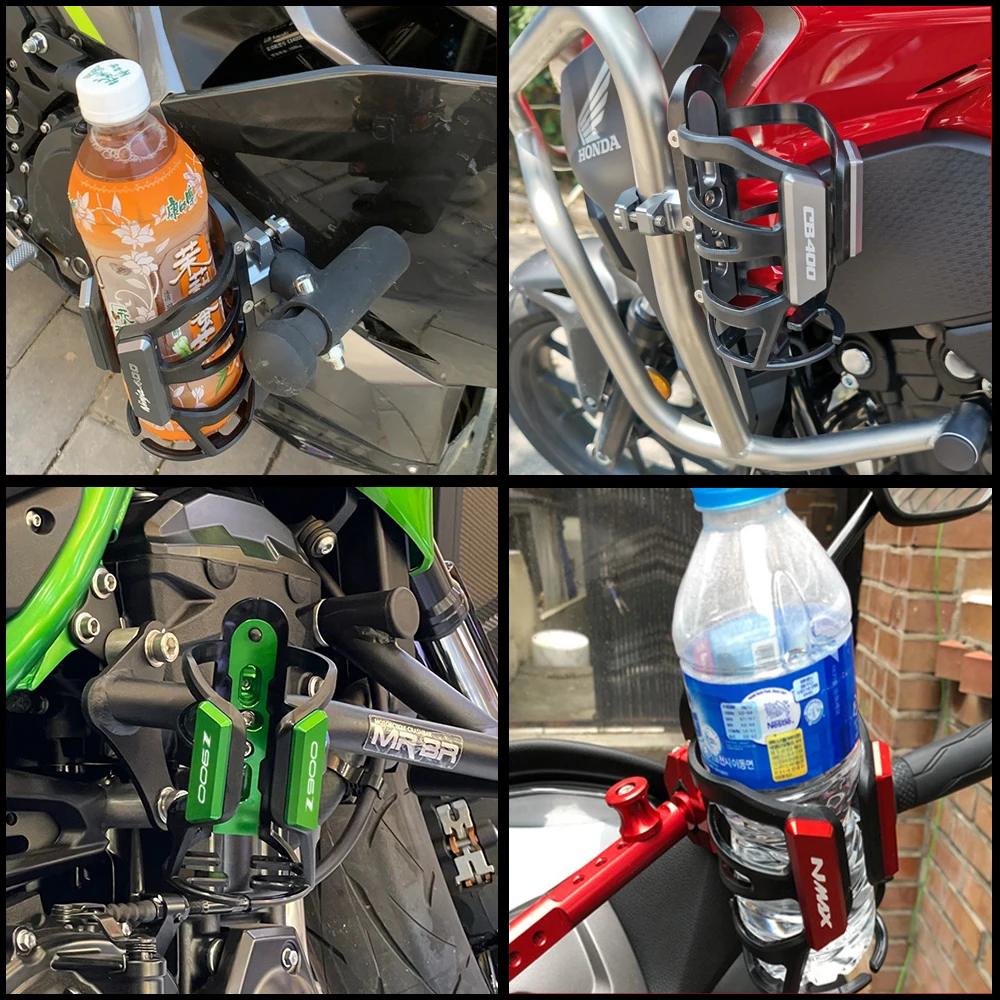 For Honda CBF 125 150 250 500 600s CBR 125R 600 F4i 650F Motorcycle Accessories Aluminum Beverage Water Bottle Drink Cup Holder