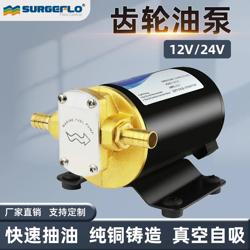 

FP-12 Pure Copper Gear Diesel Self-priming Pump 24v Micro Car Engine Lubricated Coal Oil Pump