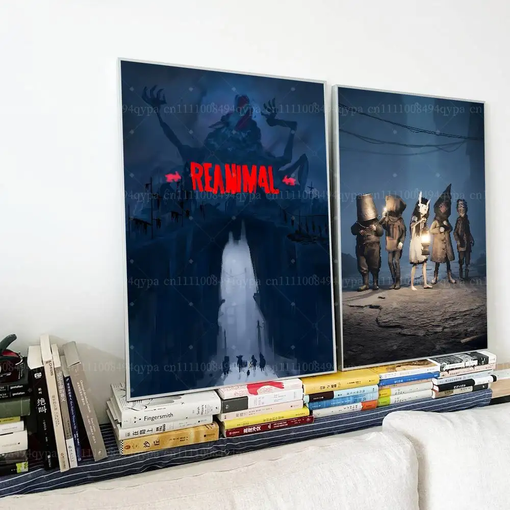 R-Reanimal Siblings Poster Cool Wall Decor Art Print Matte Frameless Posters for Bedroom Office Living Room Home Decor