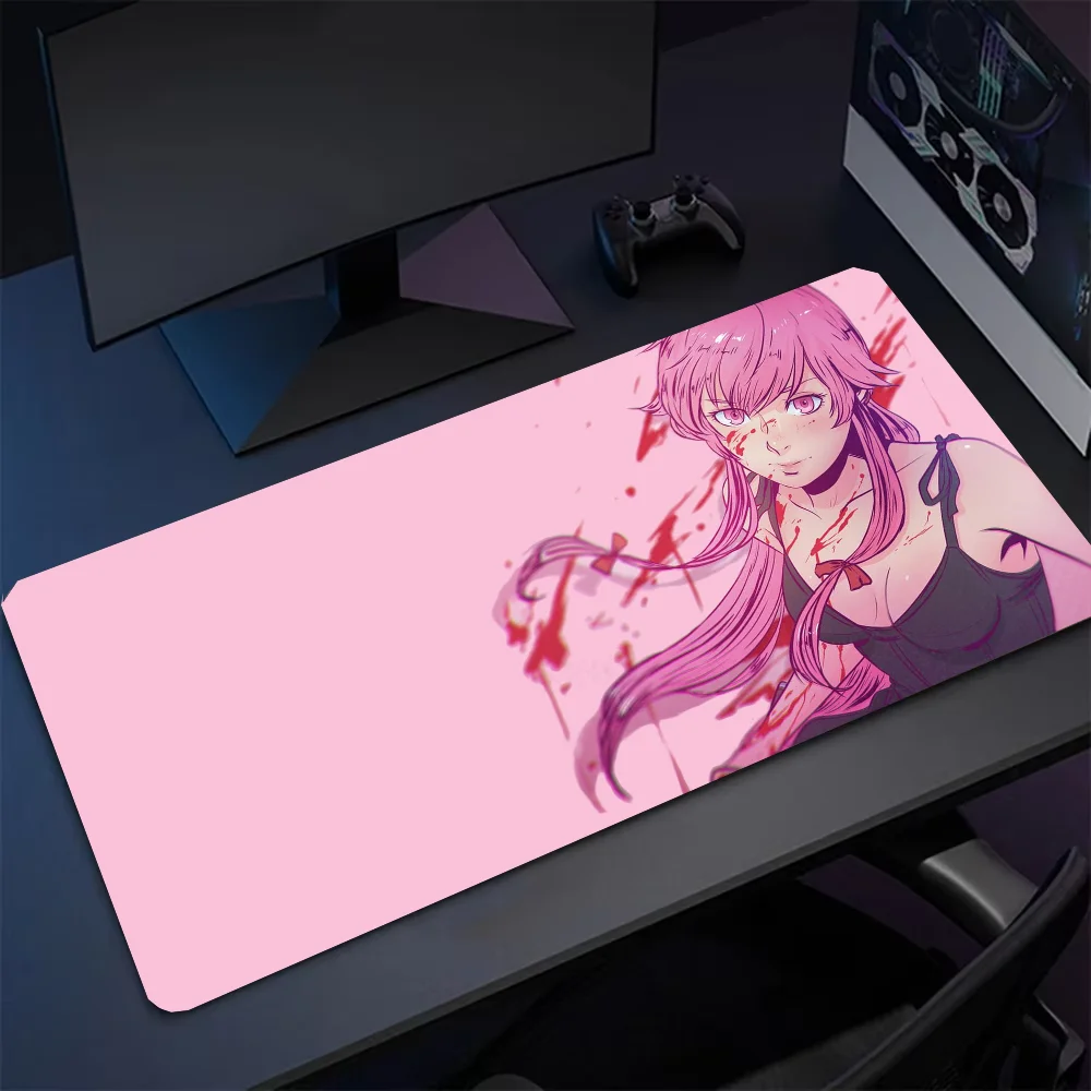 Mirai Nikki Future Diary Gasai Yuno Boy Non-slip Mouse Pad Suitable For Office Computers Laptops E-sports Game Desk Mats XXL