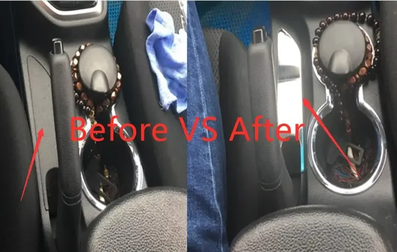 

For Hyundai Cantus Creta ix25 2014-2017 2018 2019 Stainless Steel Car Parking Handbrake Panel Cover Trim Interior Accessories
