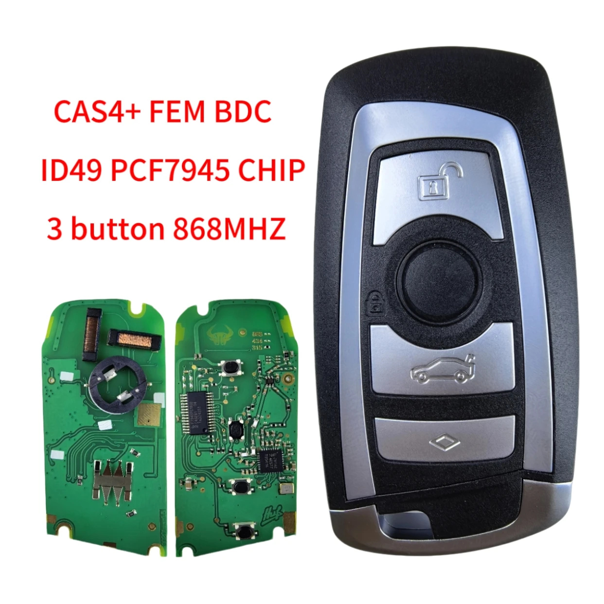 Jingxin 3/4-Tasten-Fernbedienung für BMW 5 7 F-Serie FEM / BDC, CAS4, CAS4+ 2012-2017 YGOHUF5662/YGOHUF5767 315/433/868Mhz Neu – Detail 11
