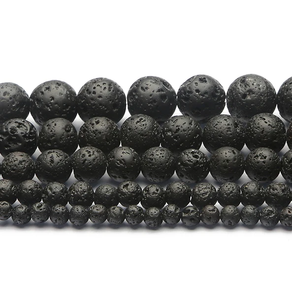 4/6/8/10/12mm Natursteinperlen, runde lose Spacer-Perlen für DIY Armband Schmuckherstellung, Armband- und Halskettenzubehör – Detail 3