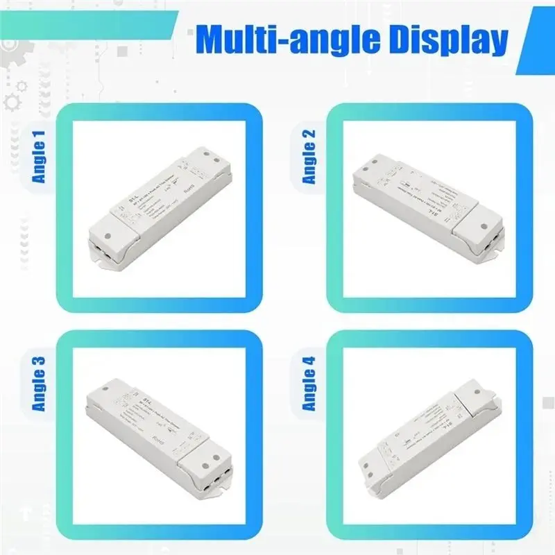 ABLG AC Triac Dimmer Push Switch Dimming For 0/1-10V Dimmer 2.4G RF Remote Control For Single Color Dimmable LED Lamps