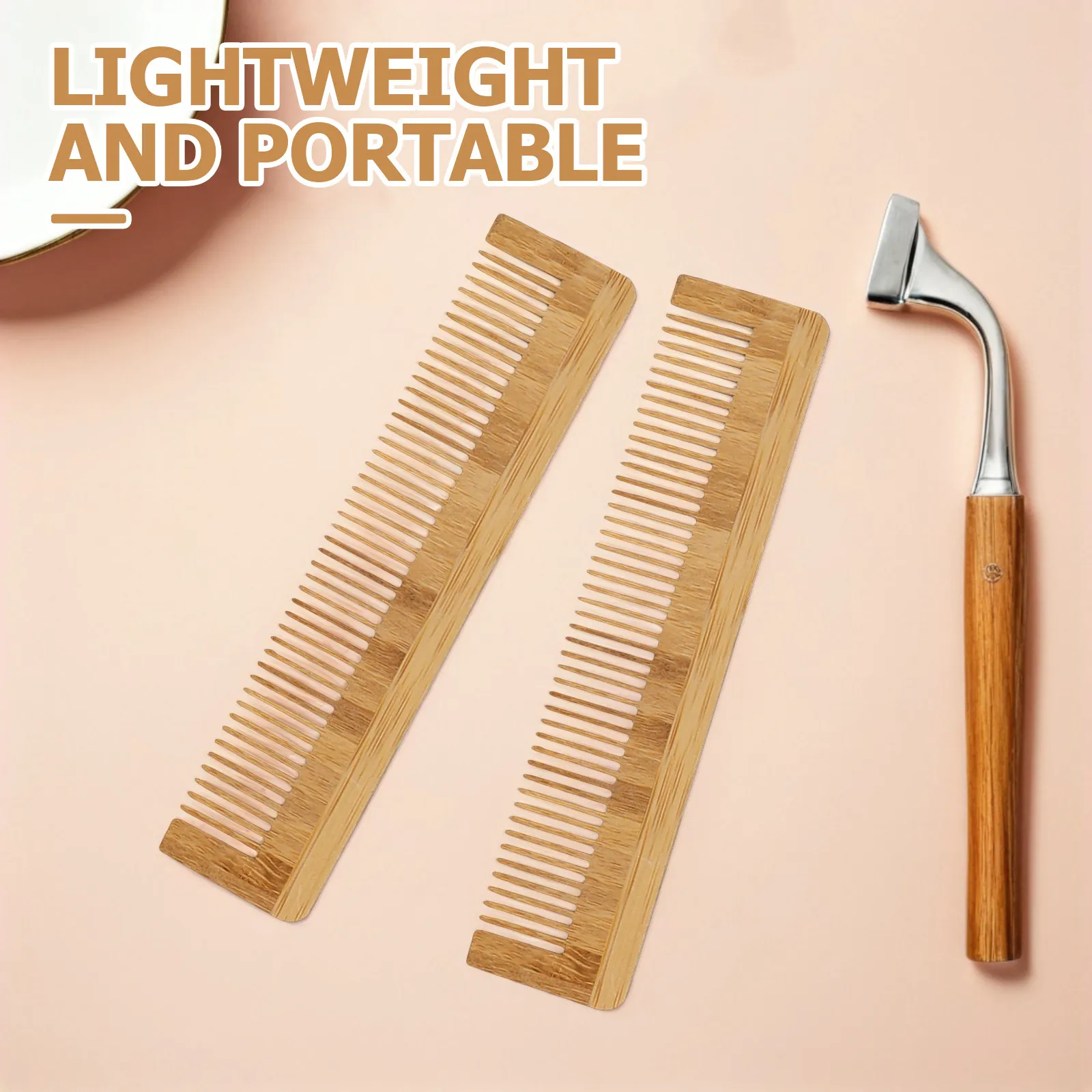 12 pcs Hair Brush Comb Tool Beard Men Grooming Styling Halloween Christmas New Year Bamboo Hair Comb Beard Comb Hair Combs