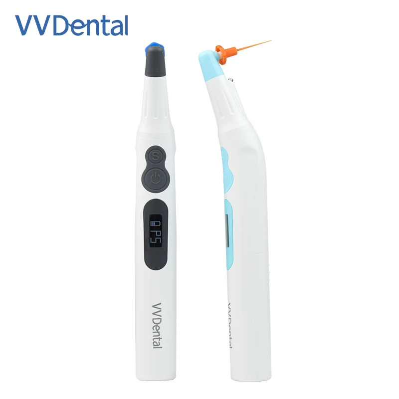 VVDental Irrigateur sonique Endoactivator avec lumière LED pour traitement des canaux radiculaires avec 30 embouts, instrument de dentisterie Endomotor