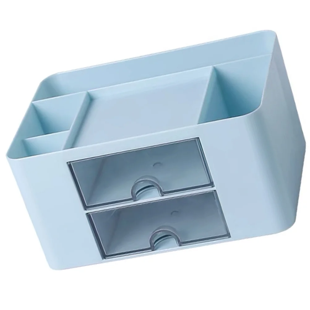 

Drawer Type Storage Box Hips Material Desktop Organizer for Stationery Sundries Cosmetics Bedroom Office Tabletop Organizer