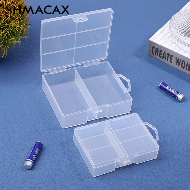 

Battery Storage Holder Plastic Transparent Container For Maximum 24 X AA AAA Batteries Organizer Box Case