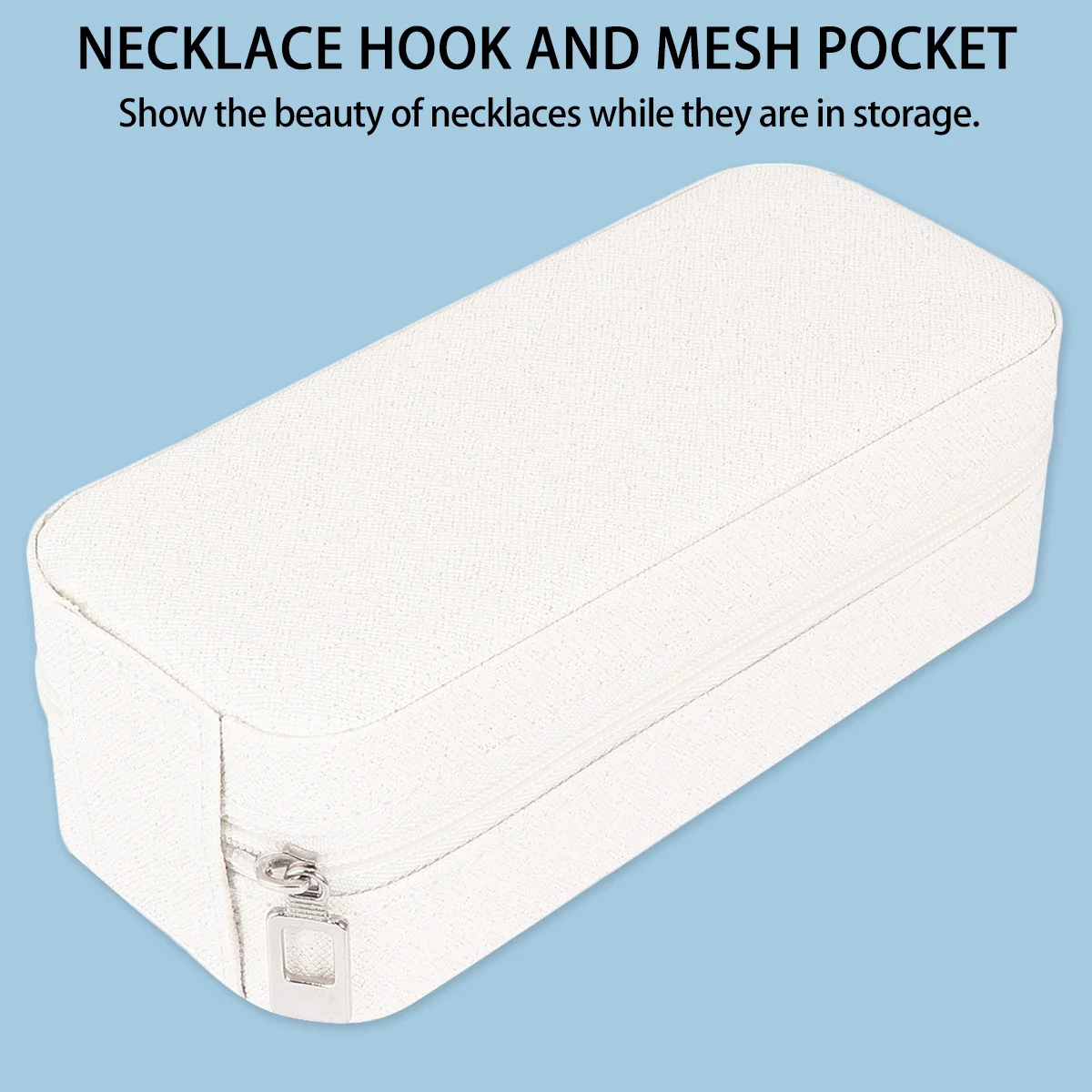 1Pcs Exquisite Jewelry Box Small Case Perfect Gift for Girls with Soft Inner Protection White Jewlery Small Box