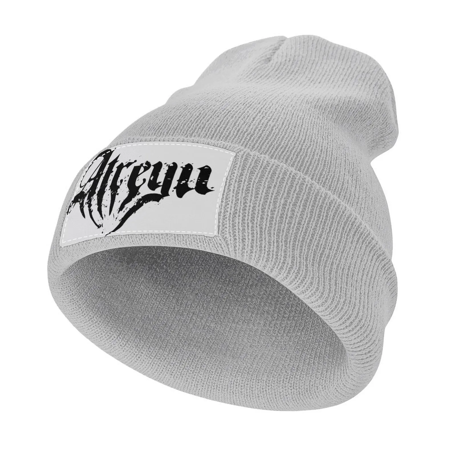 

Logo Atreyu Black White Music Band Knitted Cap Thermal Visor Sun Cap Women Hat Men's