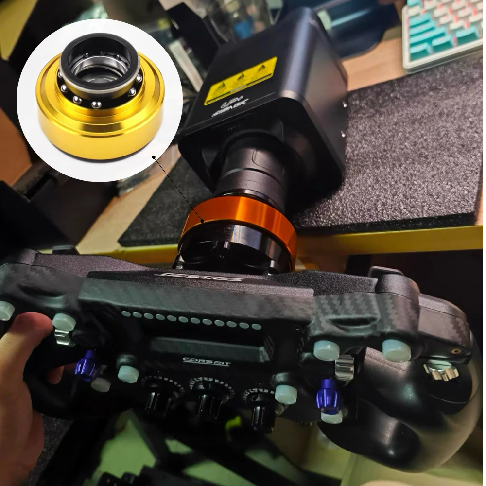 

MOZA Steering Quick Release Racing Simulator Game Steering Wheel Hub 70mm 6 Hole Compatible with SIMAGIC M10 A/Mini Euro Truck