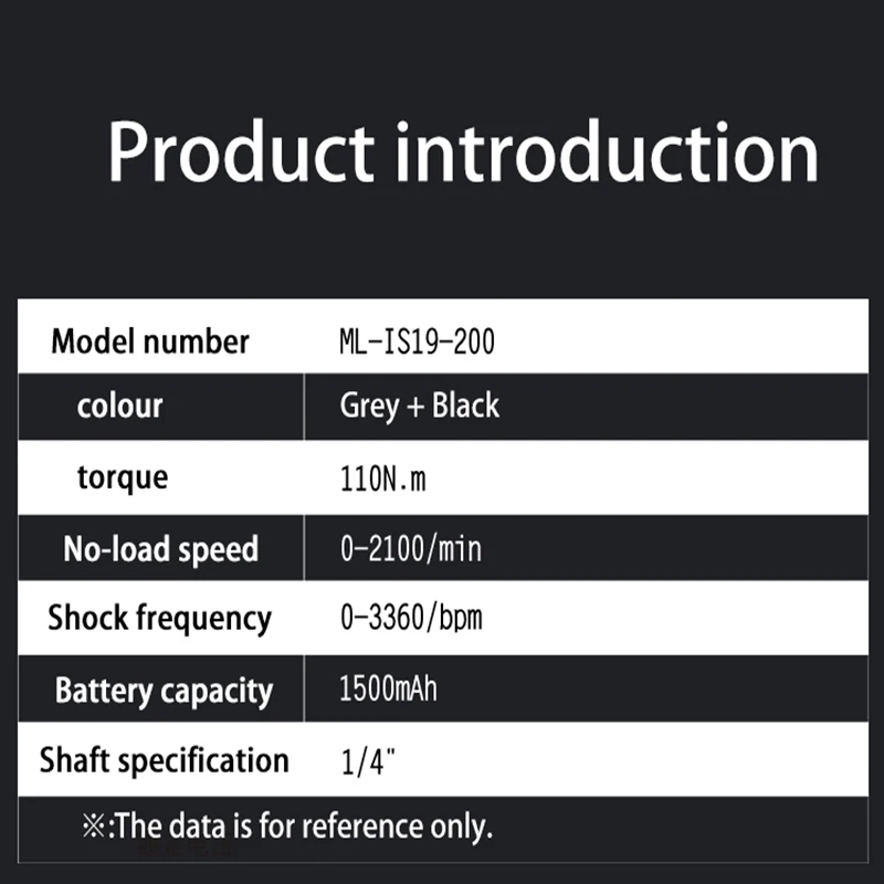Obeng elektrik, 20V rumah tangga Set Obeng dampak Lithium