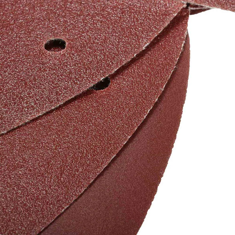 40 pçs discos de lixamento de laço de gancho 4 furos grit 40 60 80 120 almofadas triangulares para rebarbação limpeza não tecido abrasivo umidade calor