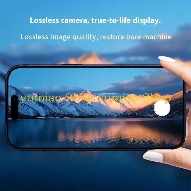 587B Oil Resistant Aluminum Alloy Shockproof Glass Phone Lens Cover Scratch Resistant