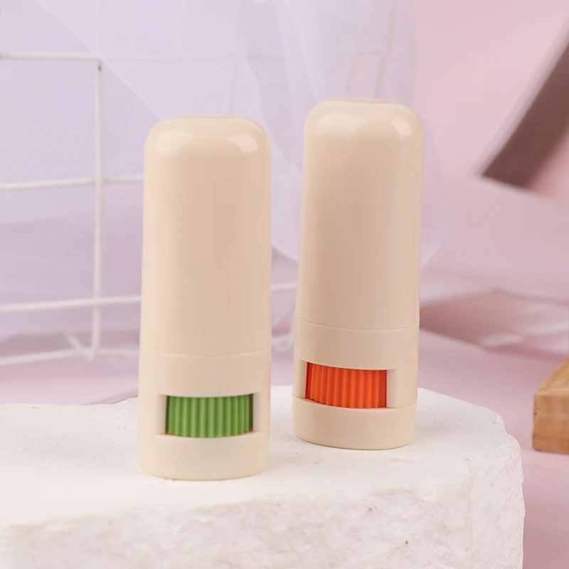 1 unidad de tubo desodorante de 7g, envase de plástico vacío con mecanismo giratorio para repelente de mosquitos, bálsamo antitranspirante o aromaterapia DIY.