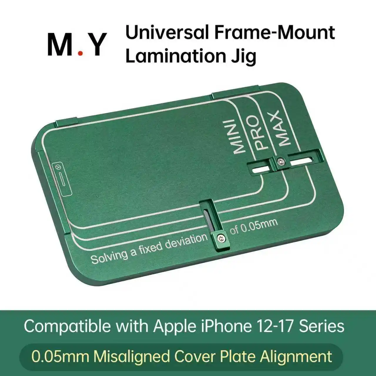 

М.И. Универсальное крепление для ламинирования на раме для ремонта мобильных телефонов, регулируемый размер IP12-17