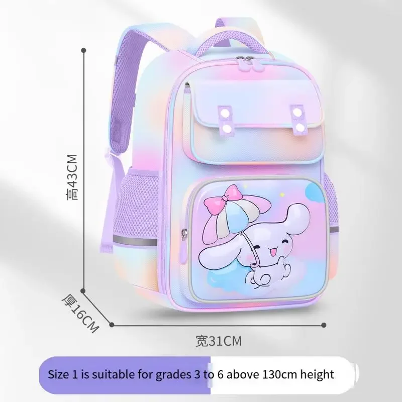 New Cinnamoroll Child Backpack Student Bag Ridge Protection Cartoon Cute Student Child School Bag Anime Figure