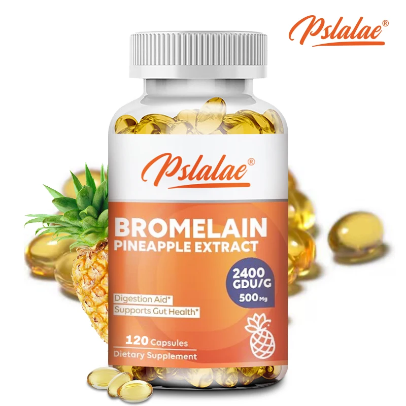 

Bromelain Pineapple Extract Capsules - Promote Nutrient Digestion, Improve Joint Comfort, Support Joint Health, Boosts Immunity