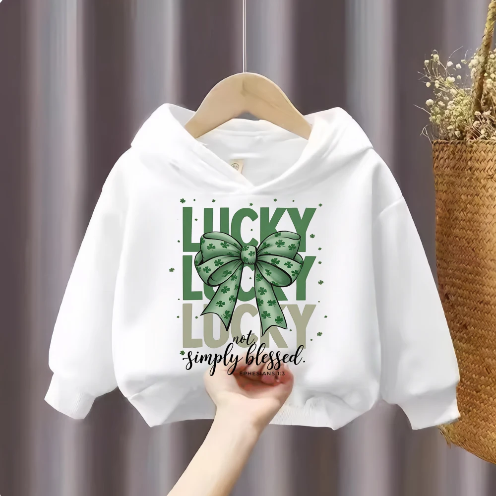 

Зеленые толстовки с клевером для родителей и детей, праздничная одежда для вечеринок в честь Дня Святого Патрика