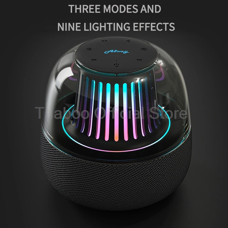 12W Bluetooth Speaker 5V Wireless Subwoofer 4000mAh 7H Play Portable Speaker 7-Type Lights AudioSurround Sound For Computer PC
