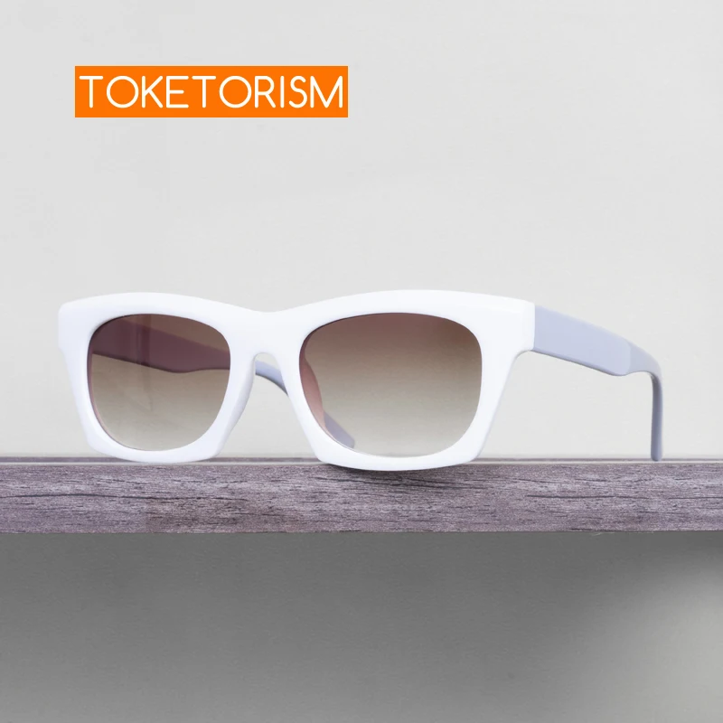 Toketorism Stylish Women's Sunglasses UV400 Outdoors Square Gradient Sun Glasses 19098