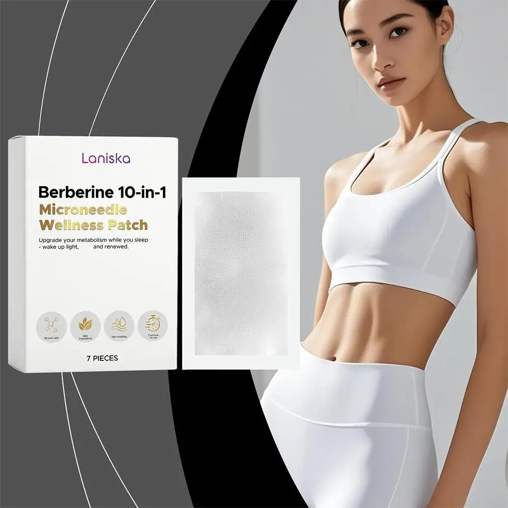 Berberine 10-in-1 Microneedle Wellness Patch Promote Metabolism Body Care Stickers Lightness Daily Body Shape Management Sticker