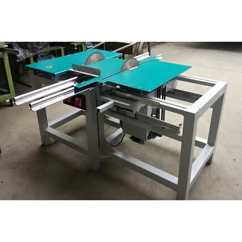CE Certification High-precision Horizontal Motor Boring Bushing Positioning Round Log Sliding Table Saw 380V 7.5kW