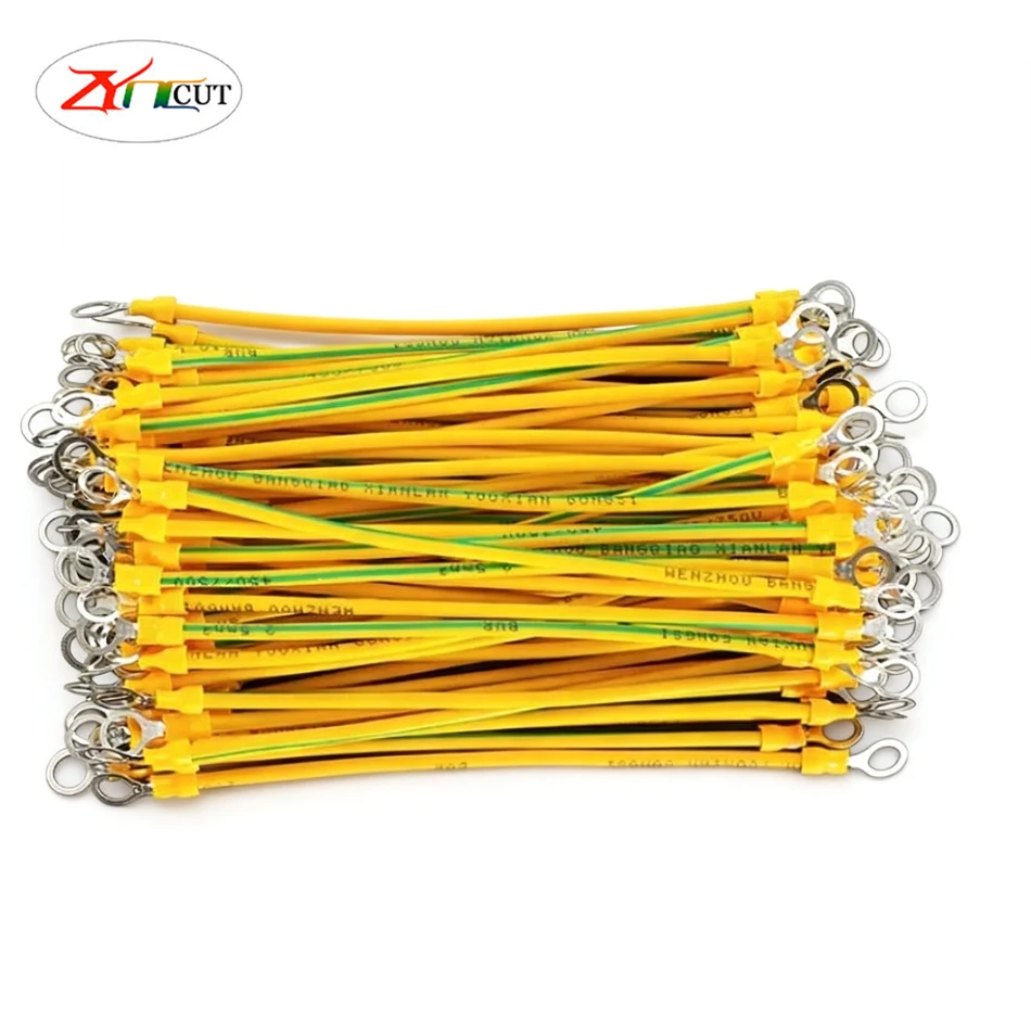 2.5 4Yellow green dual color photovoltaic grounding wire machine room distribution cabinet trunking bridge grounding jumper wire